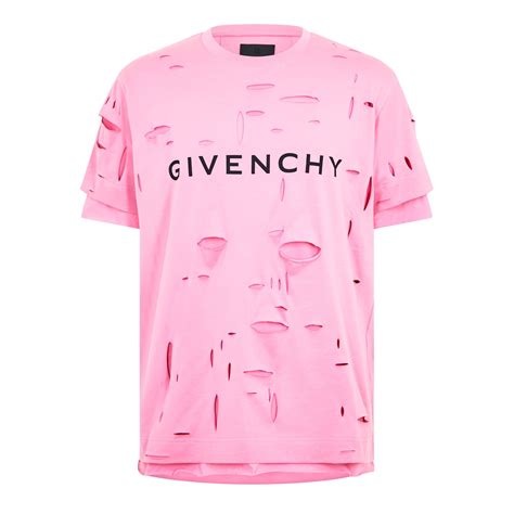 givenchy new t shirt|givenchy distressed t shirt.